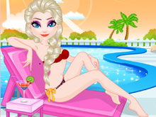 Princess Elsa Pool Party Fashion