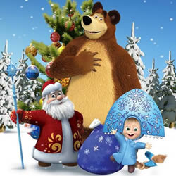 Mascha und der Bär: Weihnachten Puzzle